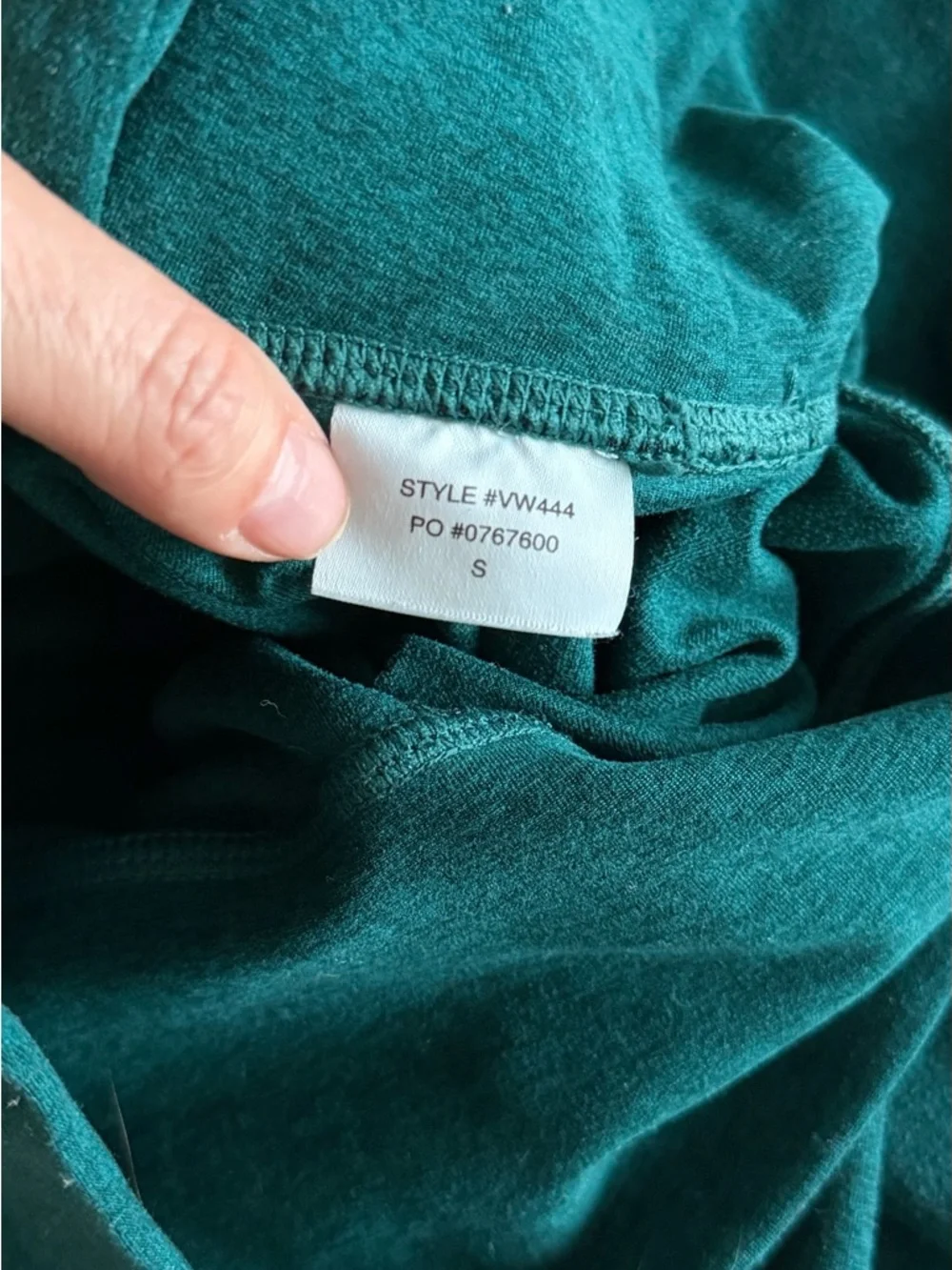 Vuori Clean Elevation Legging - Heather Teal - Picture 6 of 6